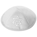 כיפה קטיפה "מגן דוד" כסף בולט