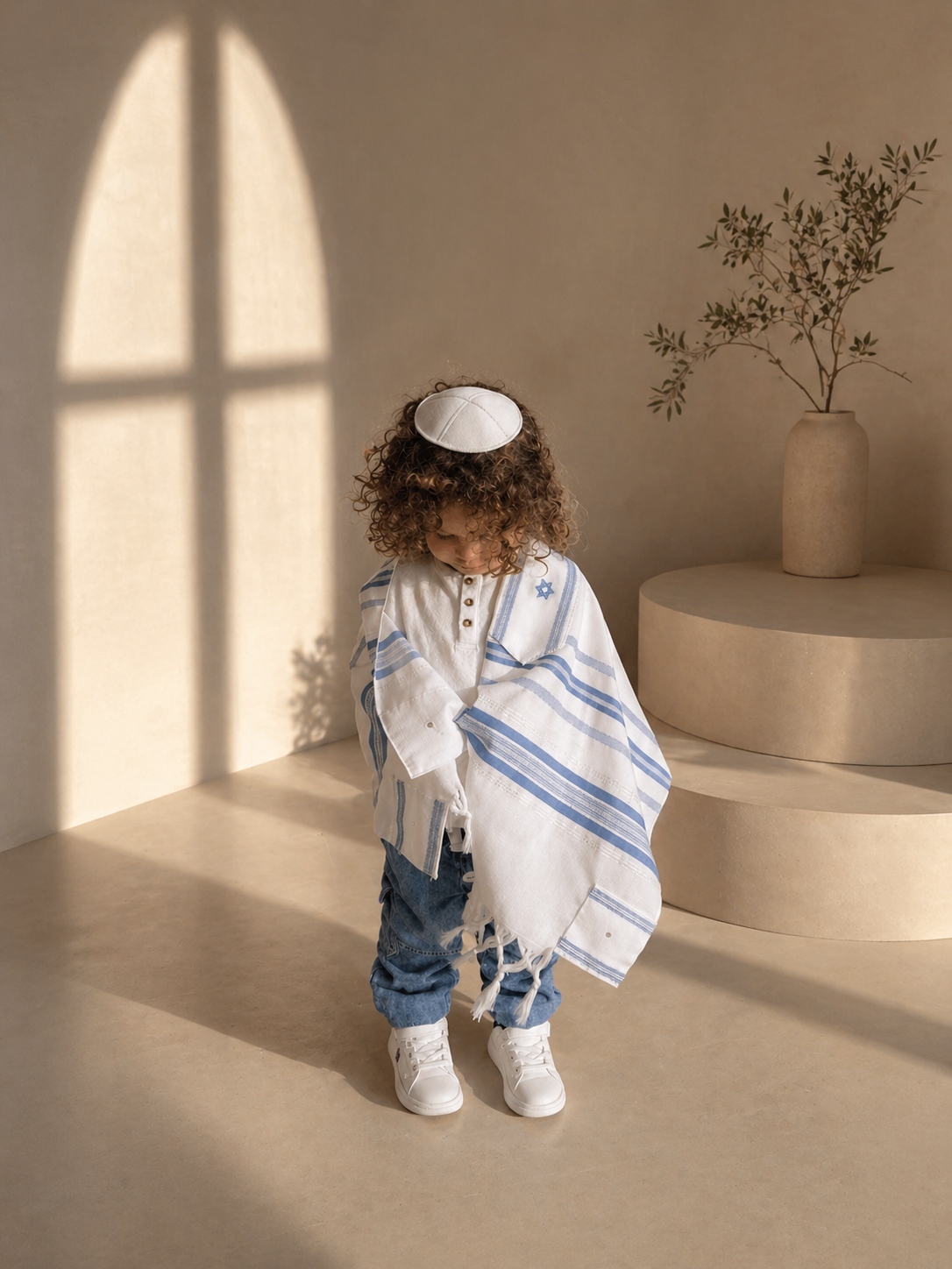 טלית חאלקה - תכלת