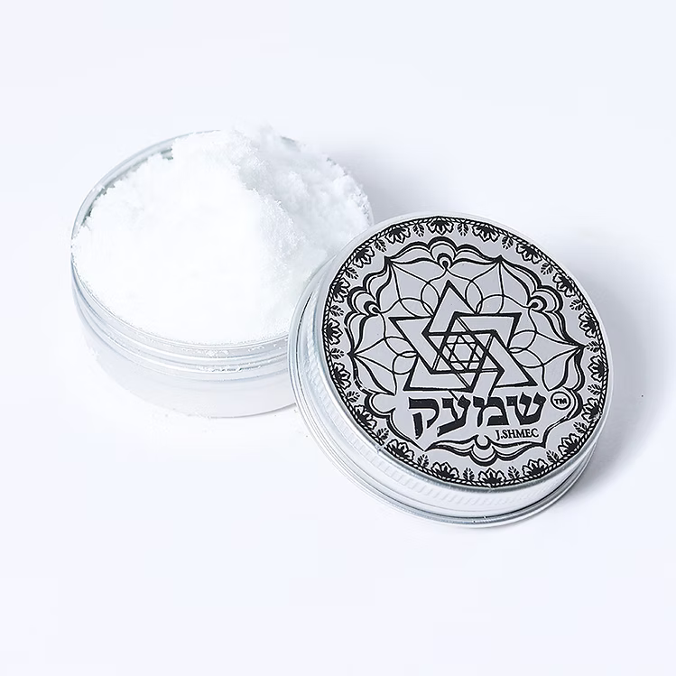 An elegant amber-colored crystal Havdalah set 