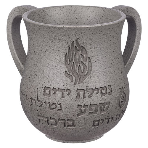 נטלה מהודרת בטון פולימר "האש שלי" אפור כהה