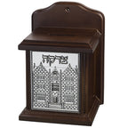 קופת צדקה עץ מהוגני 770 חב"ד