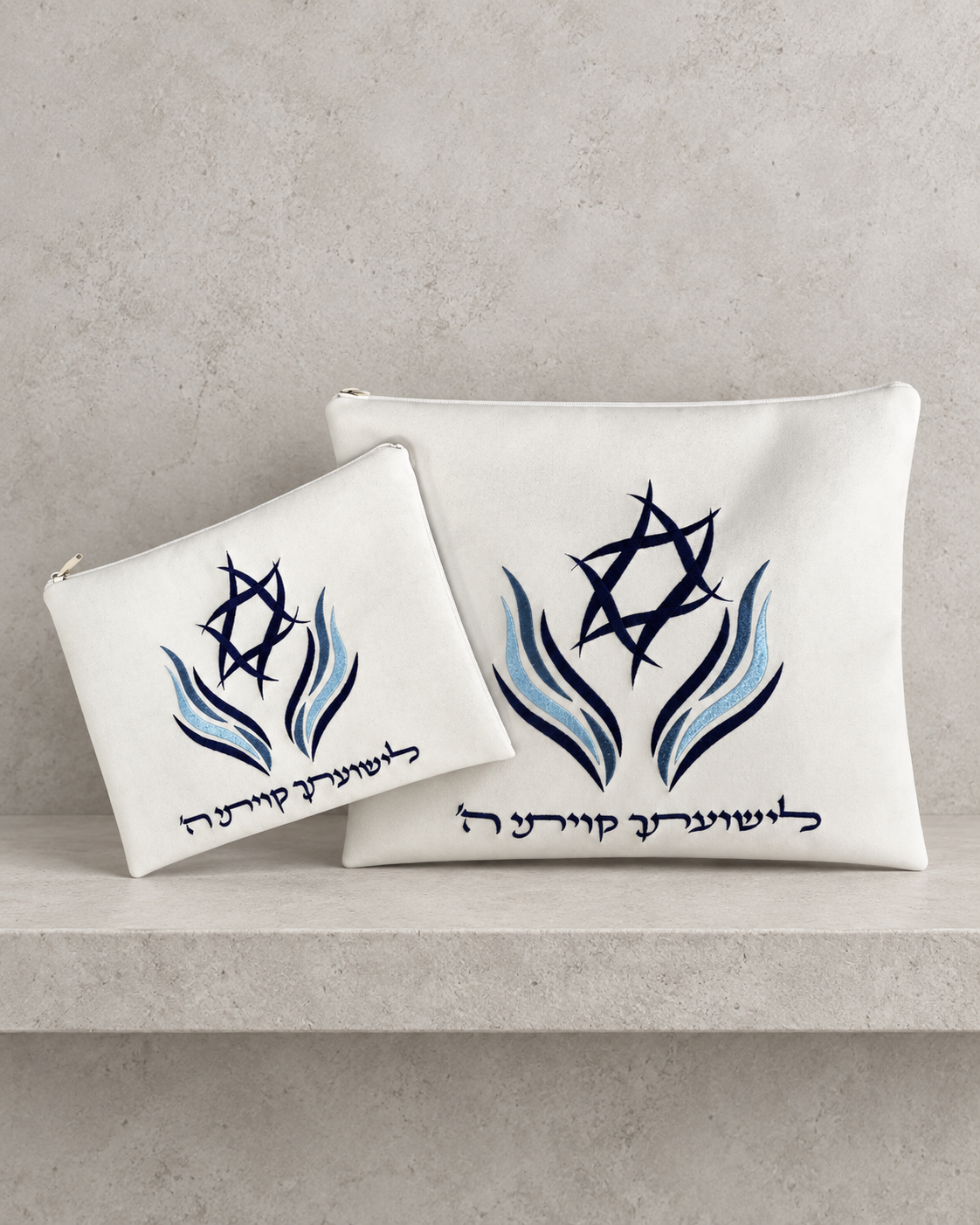 סט טלית תפילין אימפלה "לישעותך קויתי ה'"