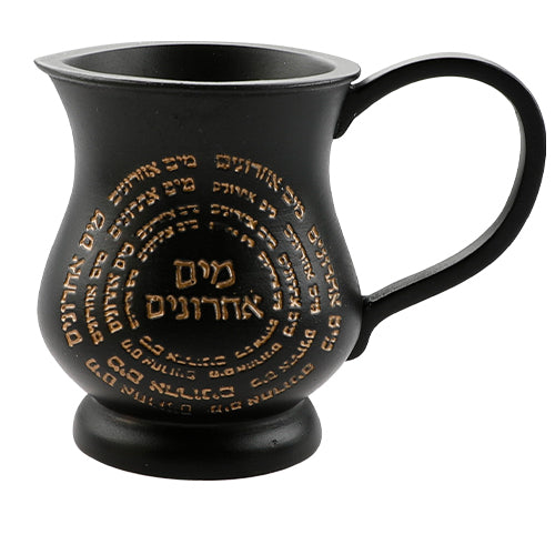 כלי מים אחרונים מבטון פולימר מהודר שחור זהב