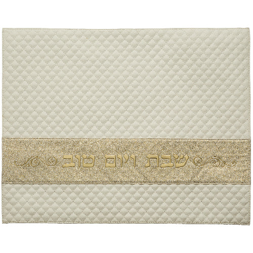 כיסוי חלה דמוי עור מהודר "שבת ויום טוב