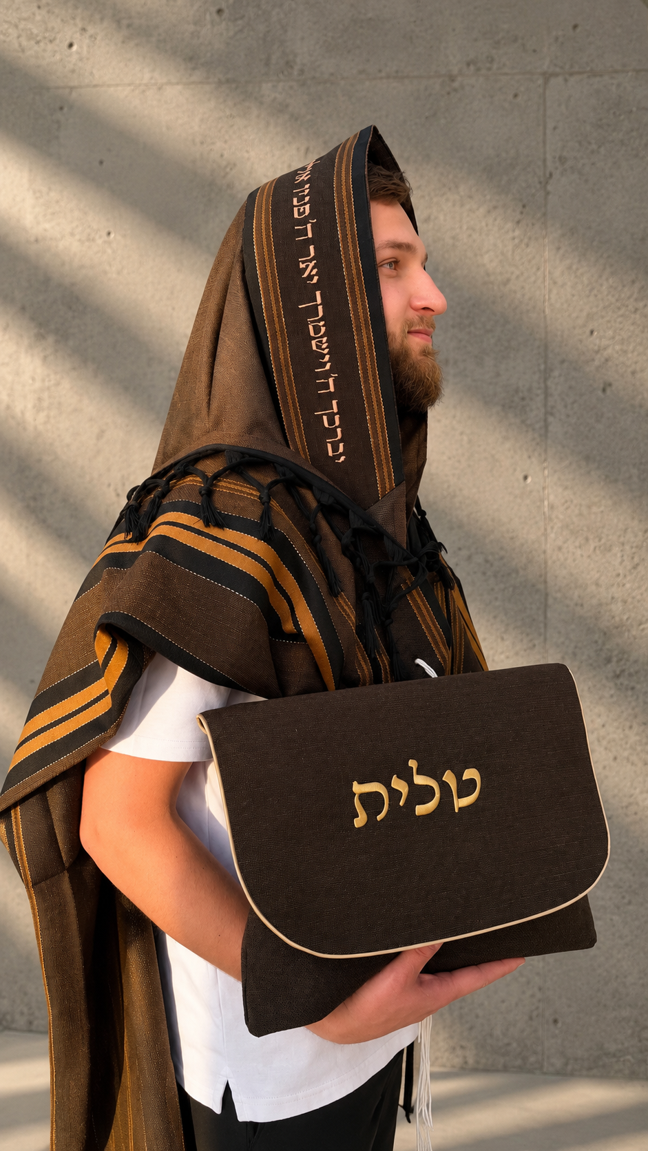 Tallit Beit Yosef – Light Luxury (100% wool) – Elegant