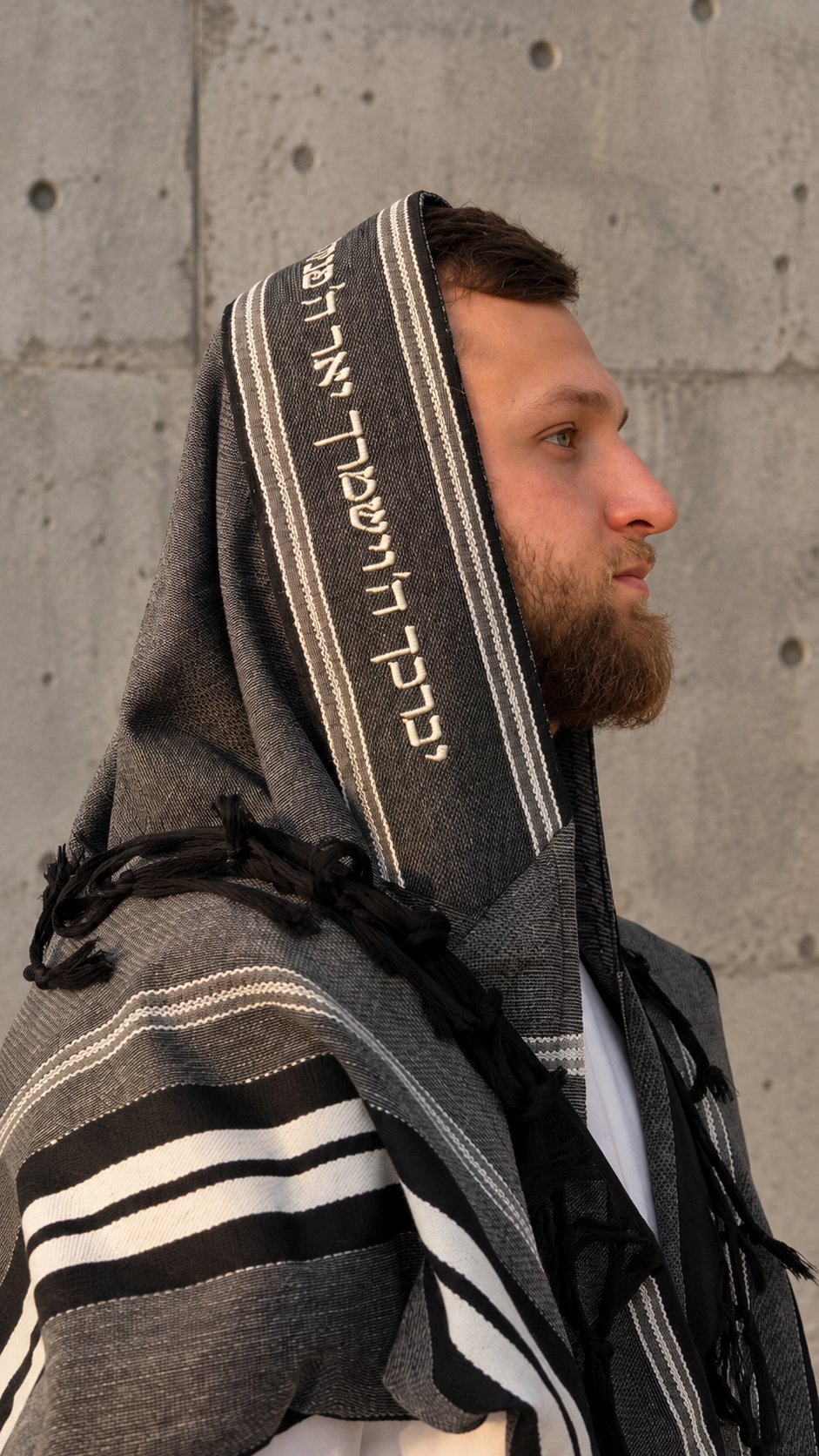Tallit Beit Yosef – Light Luxury (100% wool) – Elegant