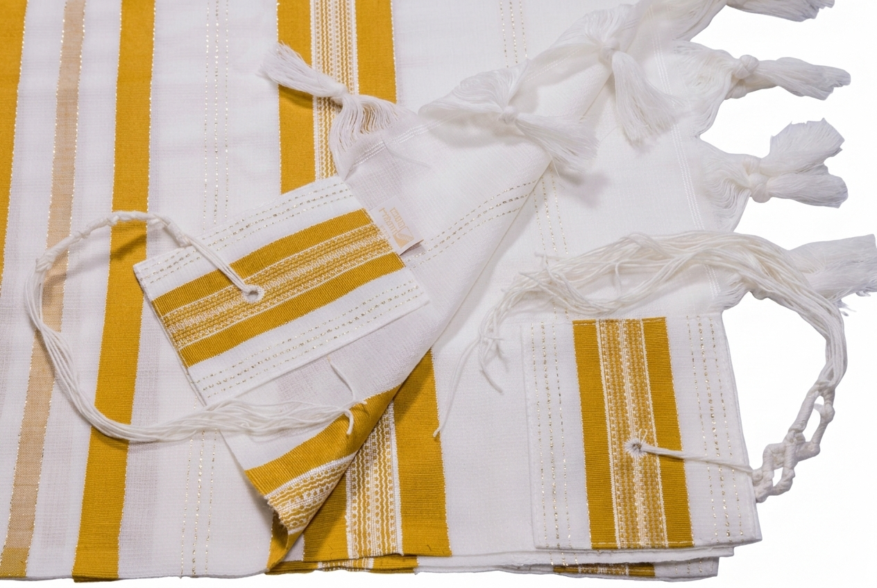 Tallit Beit Yosef – Light Luxury (100% wool) – Elegant