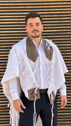 Tallit Beit Yosef – Light Luxury (100% wool) – Elegant