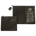 סט טלית תפילין דמוי עור שחור אותיות בולטות "ויברכך
