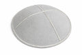 Leather Kippah - Off-white