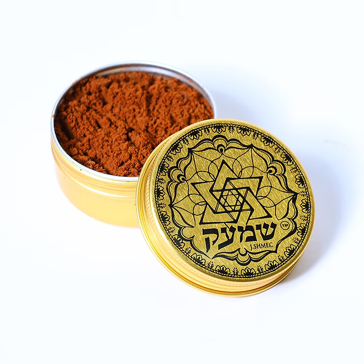 An elegant amber-colored crystal Havdalah set 