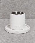 Elegant crystal Kiddush cup “frosted glass”