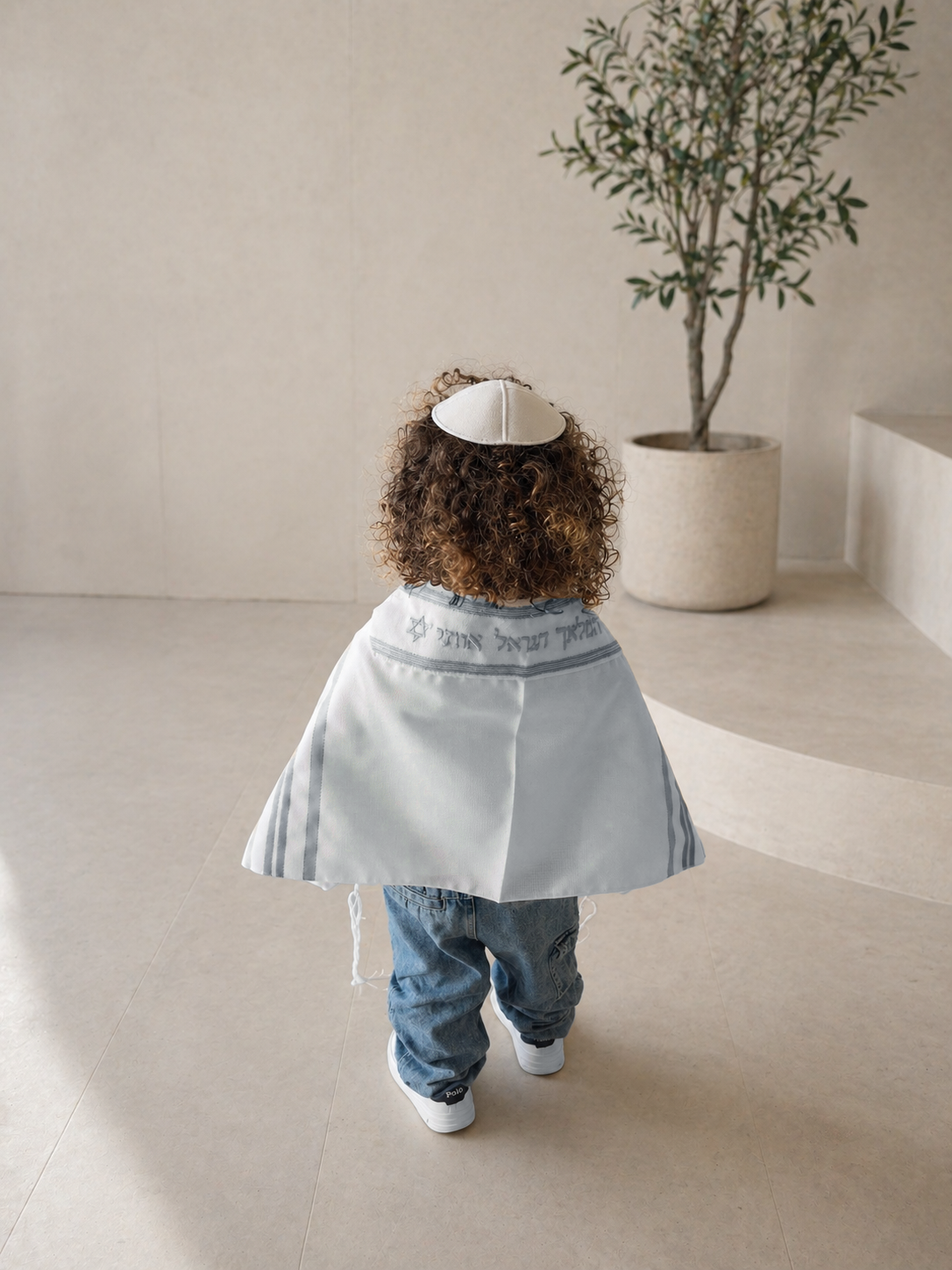 טלית חאלקה - אפור