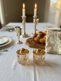 Elegant crystal Kiddush cup “frosted glass”