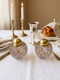 Elegant crystal Kiddush cup “frosted glass”