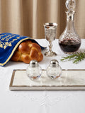 Elegant crystal Kiddush cup “frosted glass”