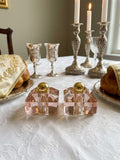 Elegant crystal Kiddush cup “frosted glass”