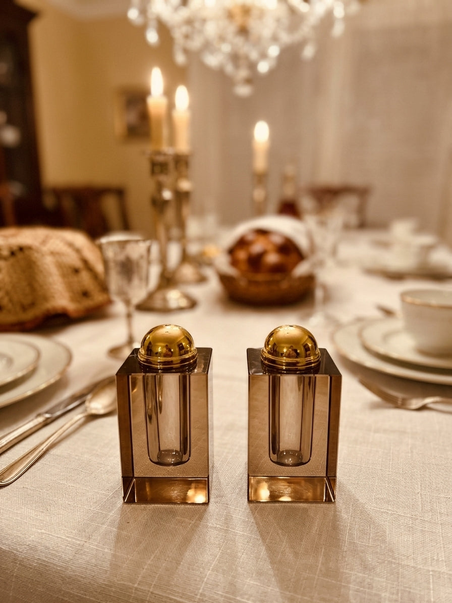 Elegant crystal Kiddush cup “frosted glass”
