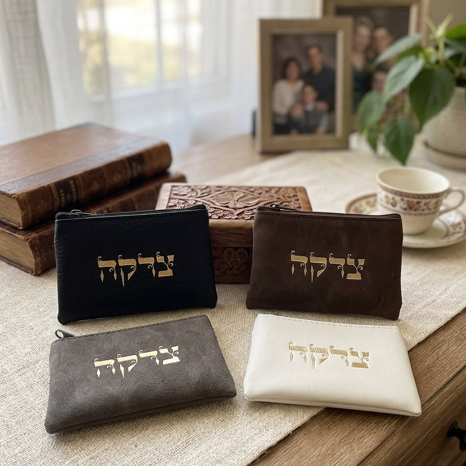 נרתיק צדקה דמוי עור