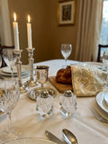Elegant crystal Kiddush cup “frosted glass”
