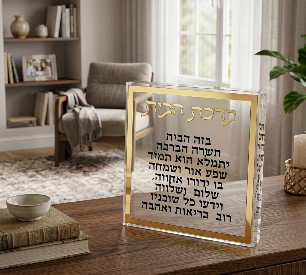 ברכת הבית בלוק אקריל