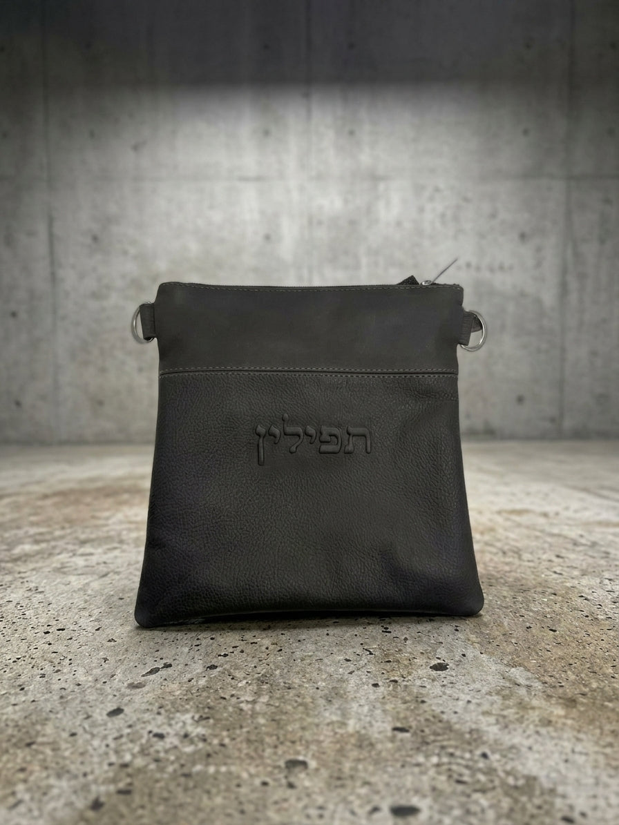 Linen and leatherette tallit bags "Yibraech" 