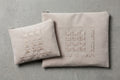 Linen and leatherette tallit bags "Yibraech" 