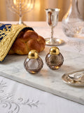 Elegant crystal Kiddush cup “frosted glass”