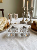 Elegant crystal Kiddush cup “frosted glass”
