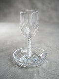 Elegant crystal Kiddush cup “frosted glass”