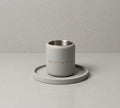 Elegant crystal Kiddush cup “frosted glass”